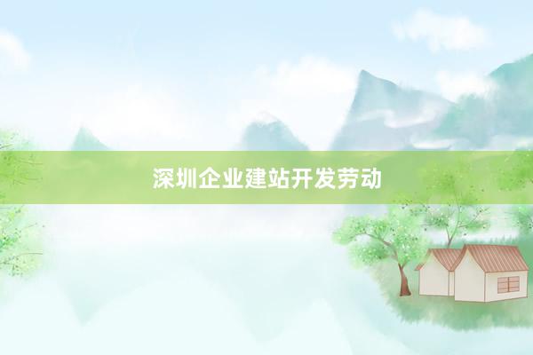 深圳企业建站开发劳动